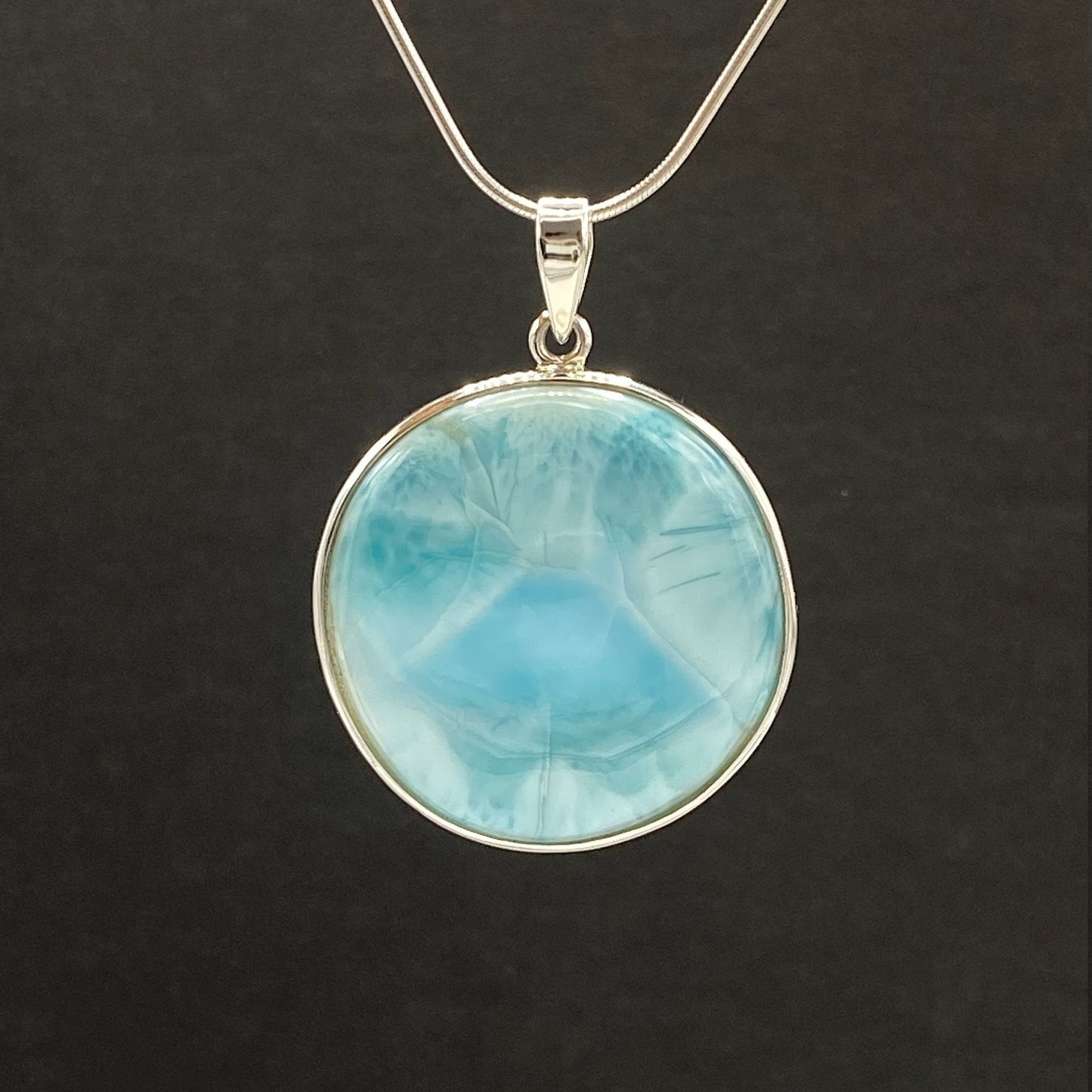 Natural Larimar Pendant