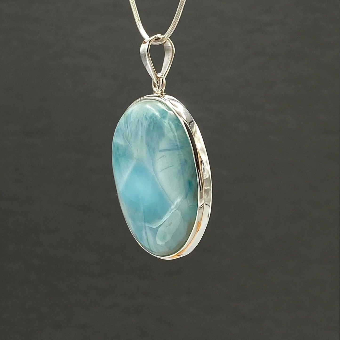 Natural Larimar Pendant