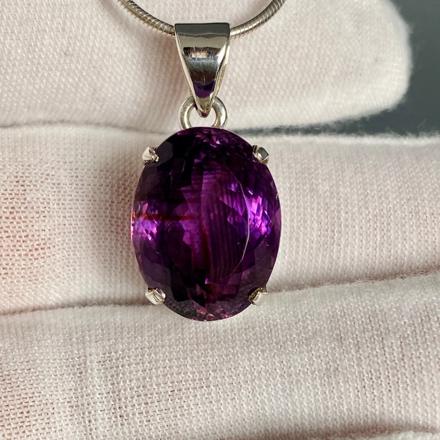 Amethyst Faceted Pendant