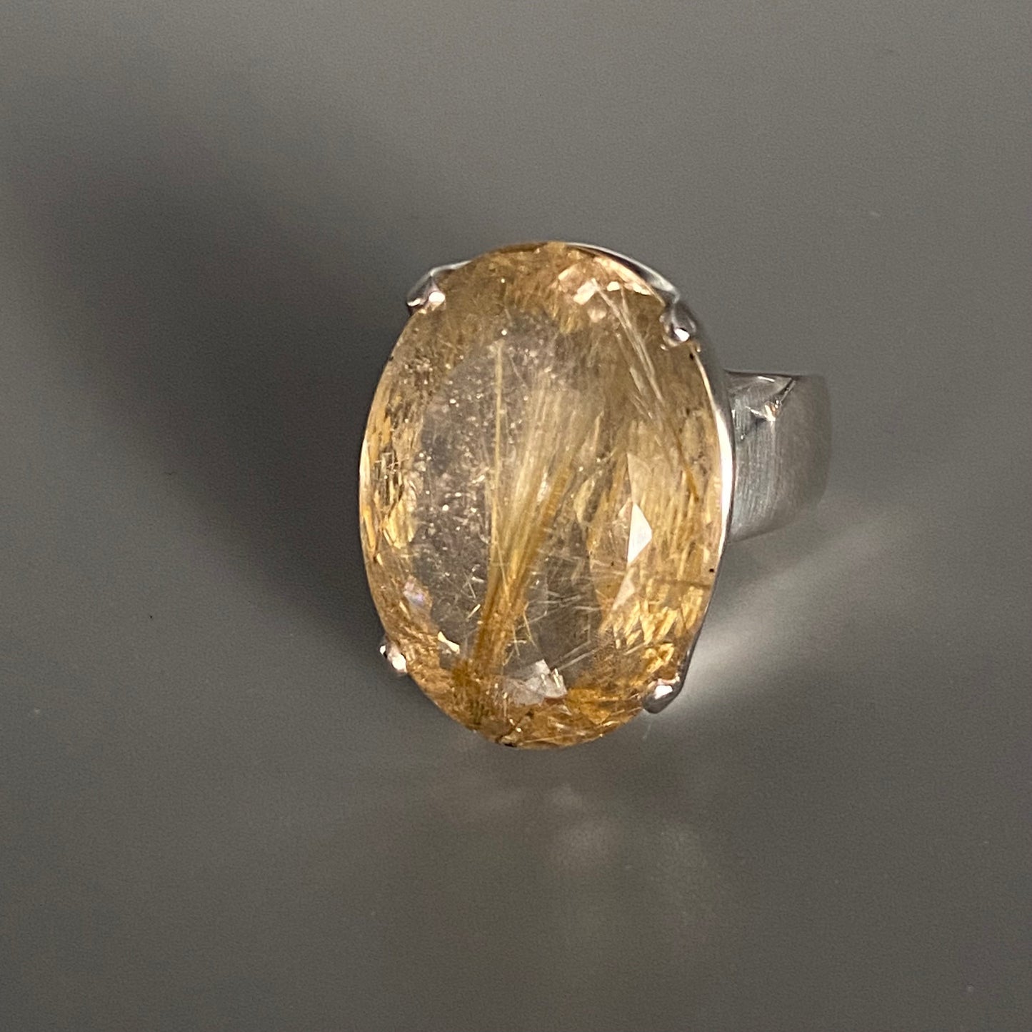 Rutile Quartz Ring