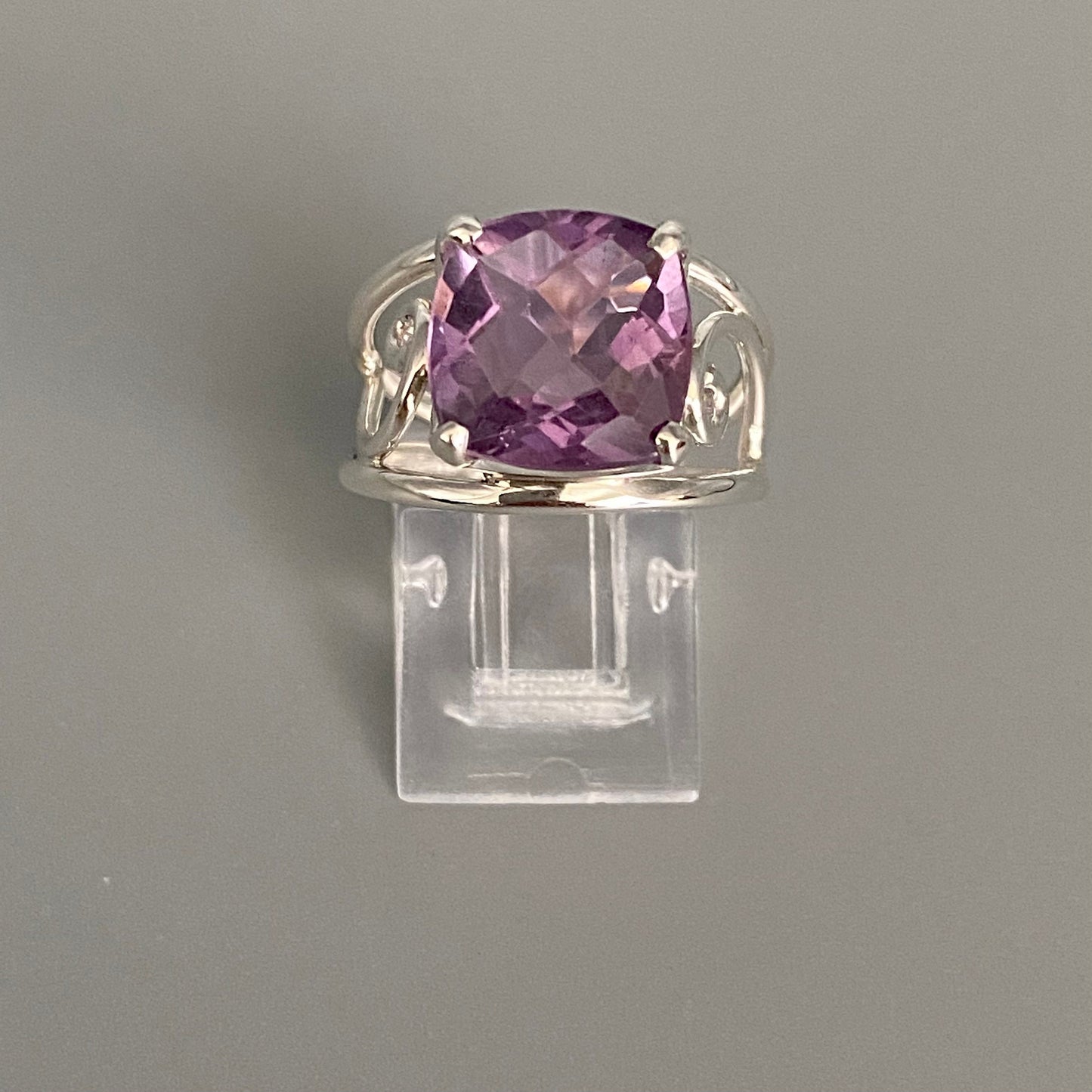 Amethyst Silver Sterling Ring