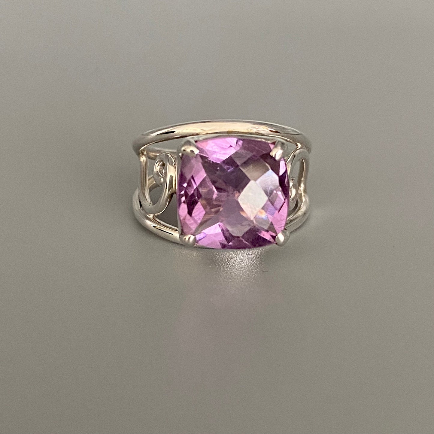 Amethyst Silver Sterling Ring