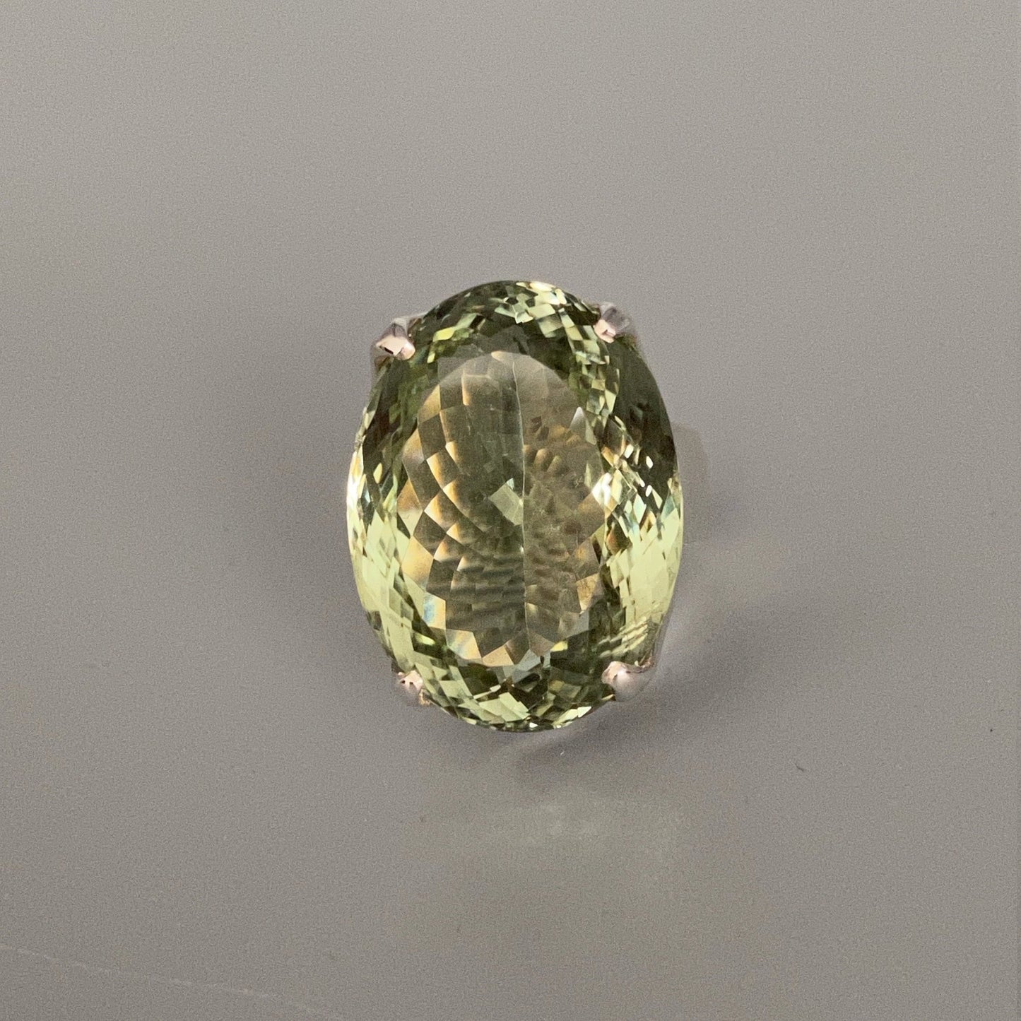 Green Amethyst Ring