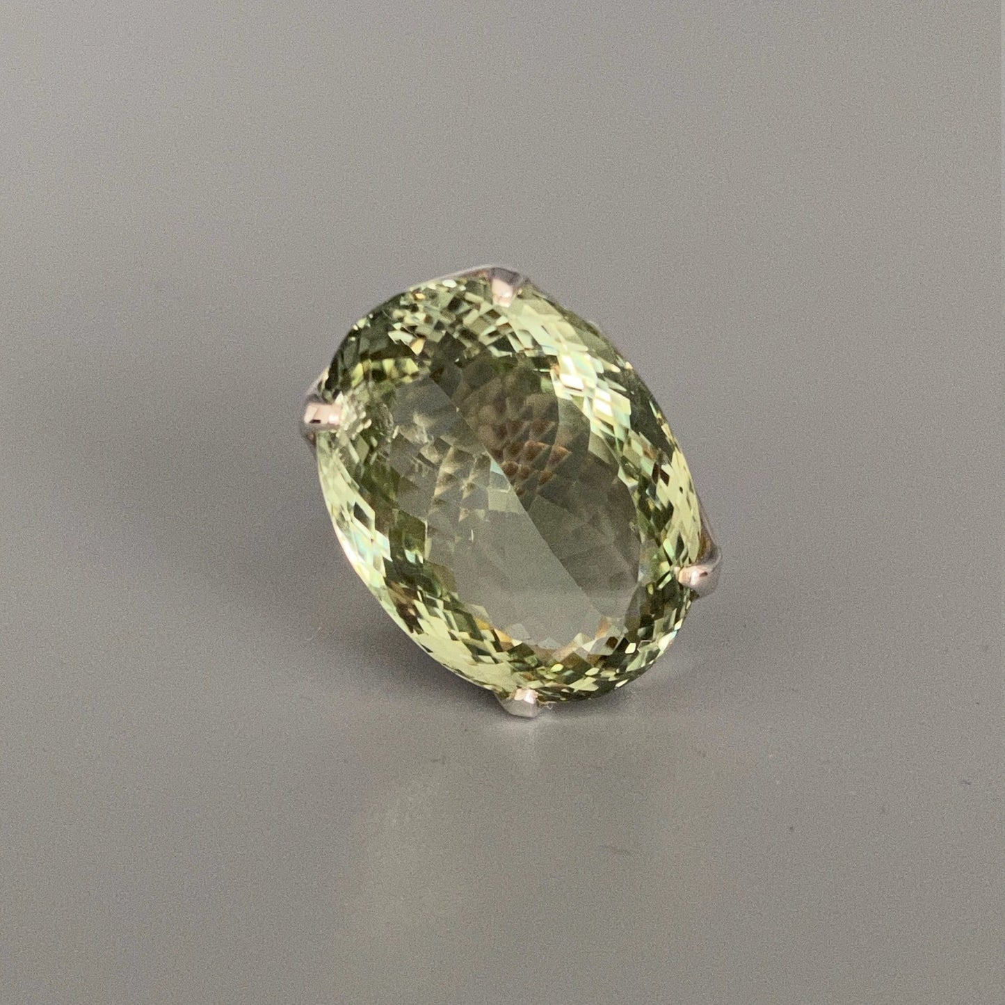 Green Amethyst Ring