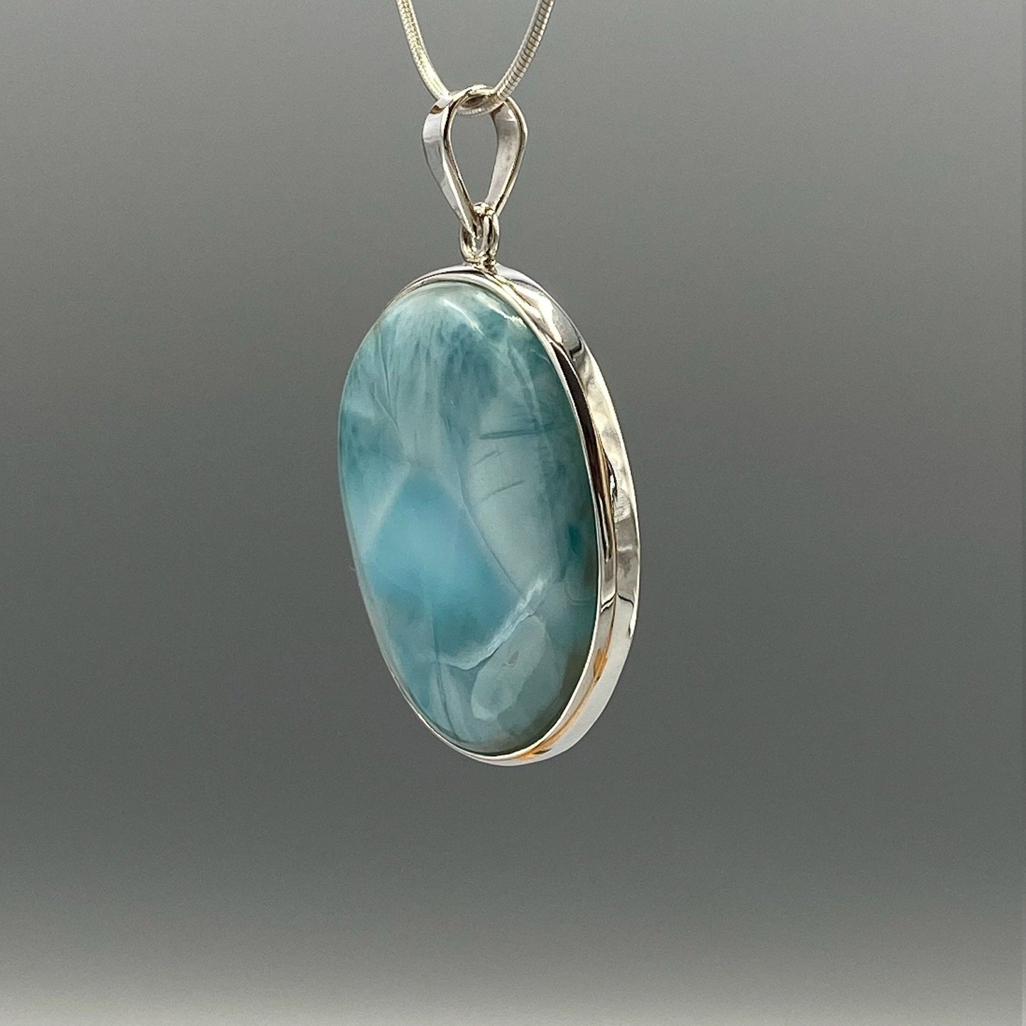 Natural Larimar Pendant