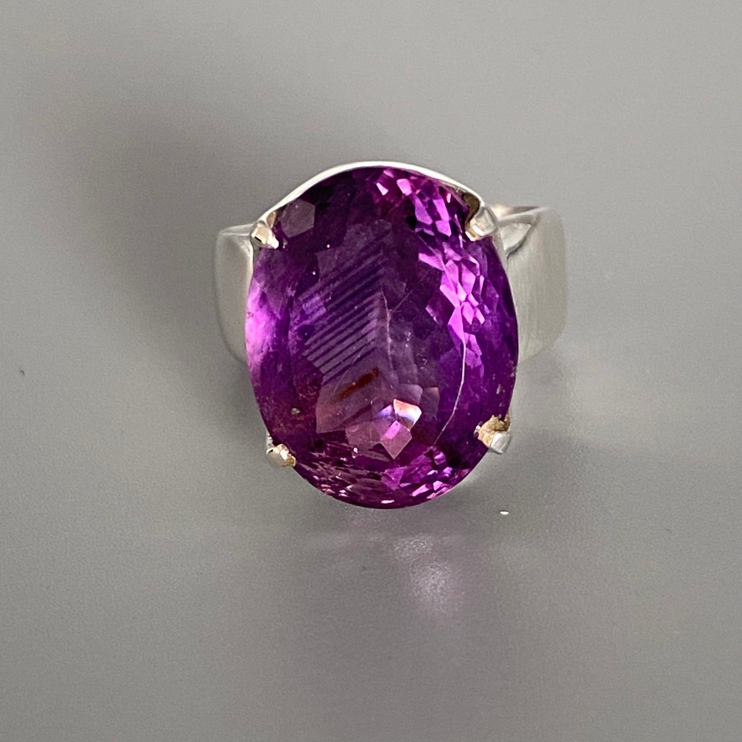 Amethyst Silver Ring