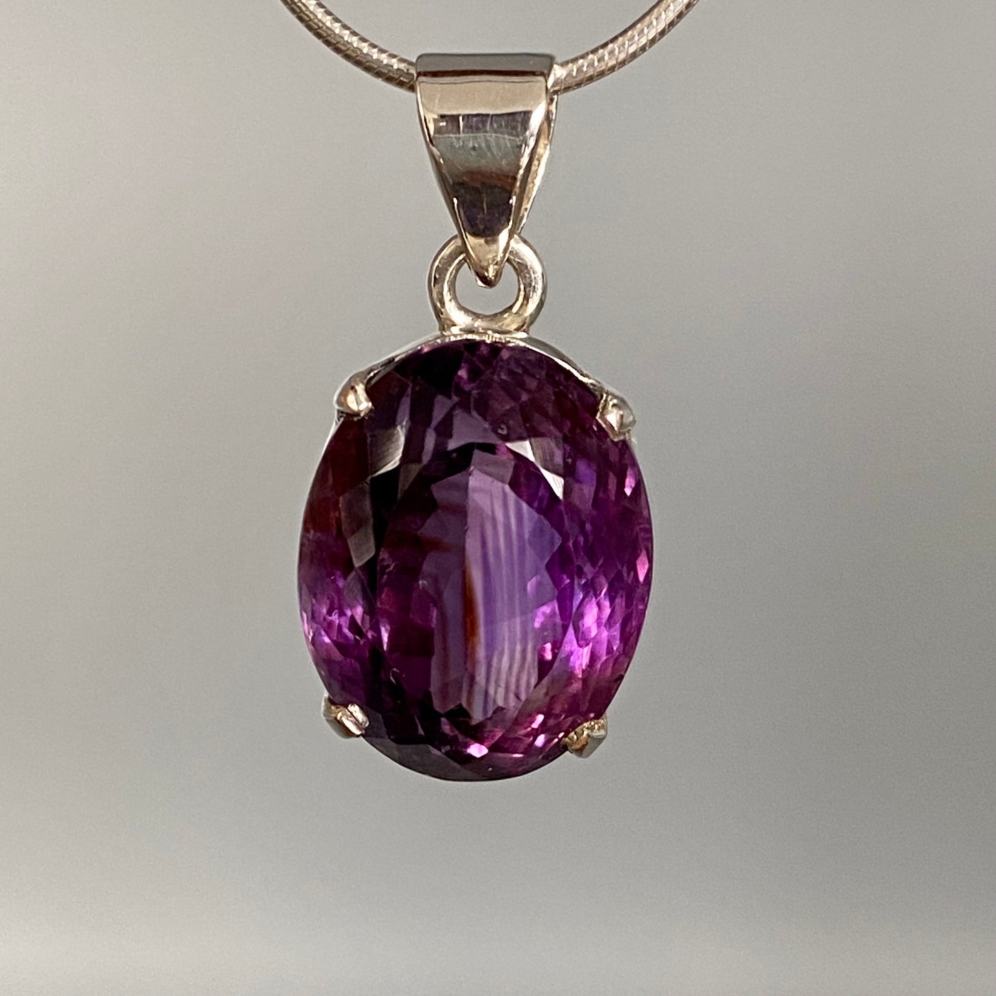 Amethyst Faceted Pendant