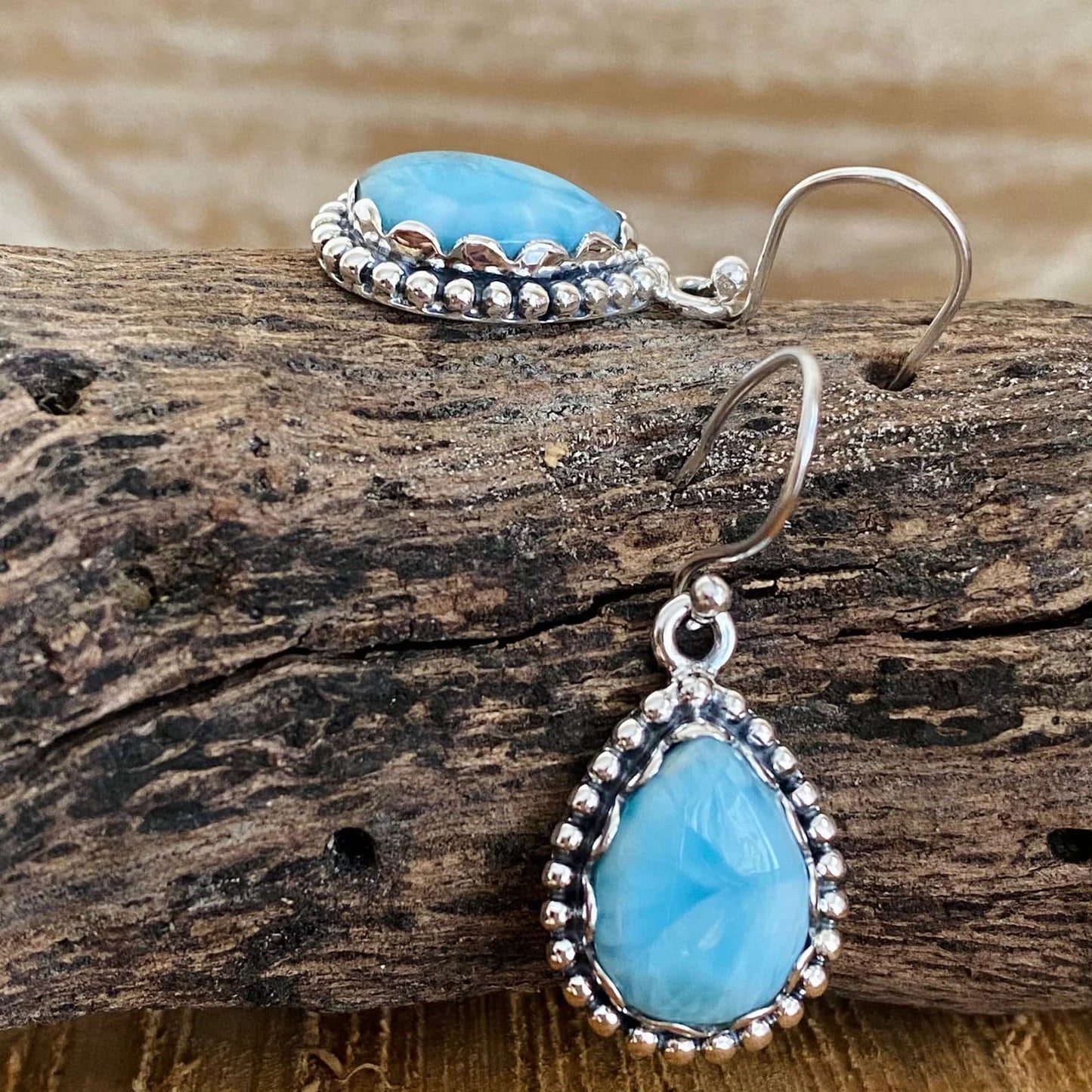 Larimar Earrings Set