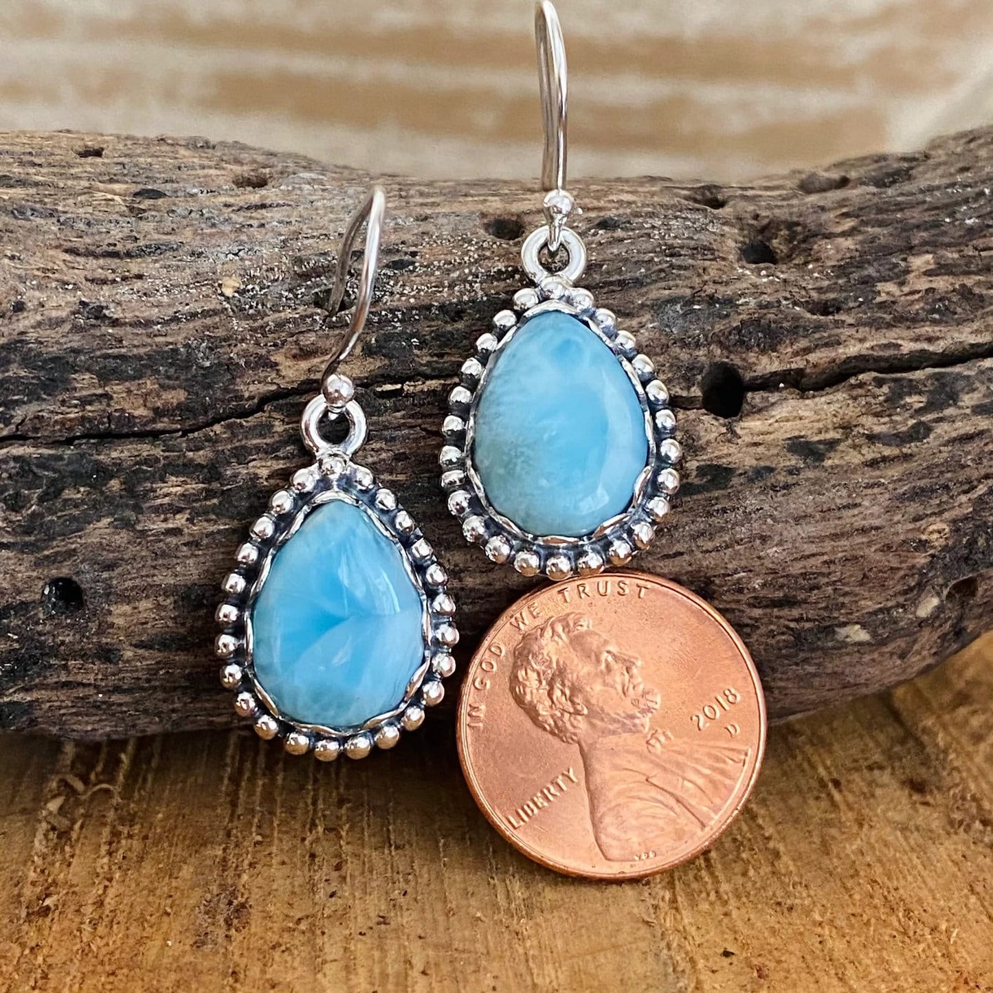 Larimar Earrings Set