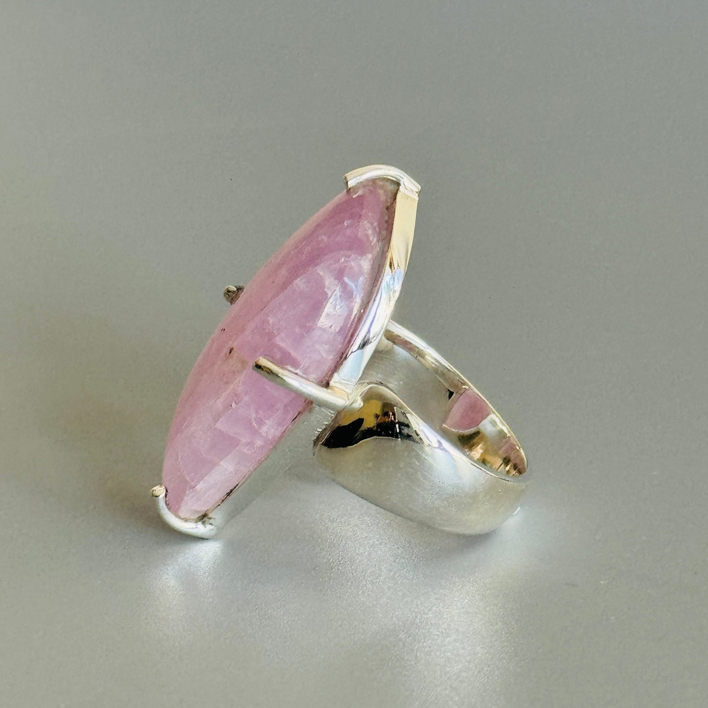 Kunzite Cabochon Ring