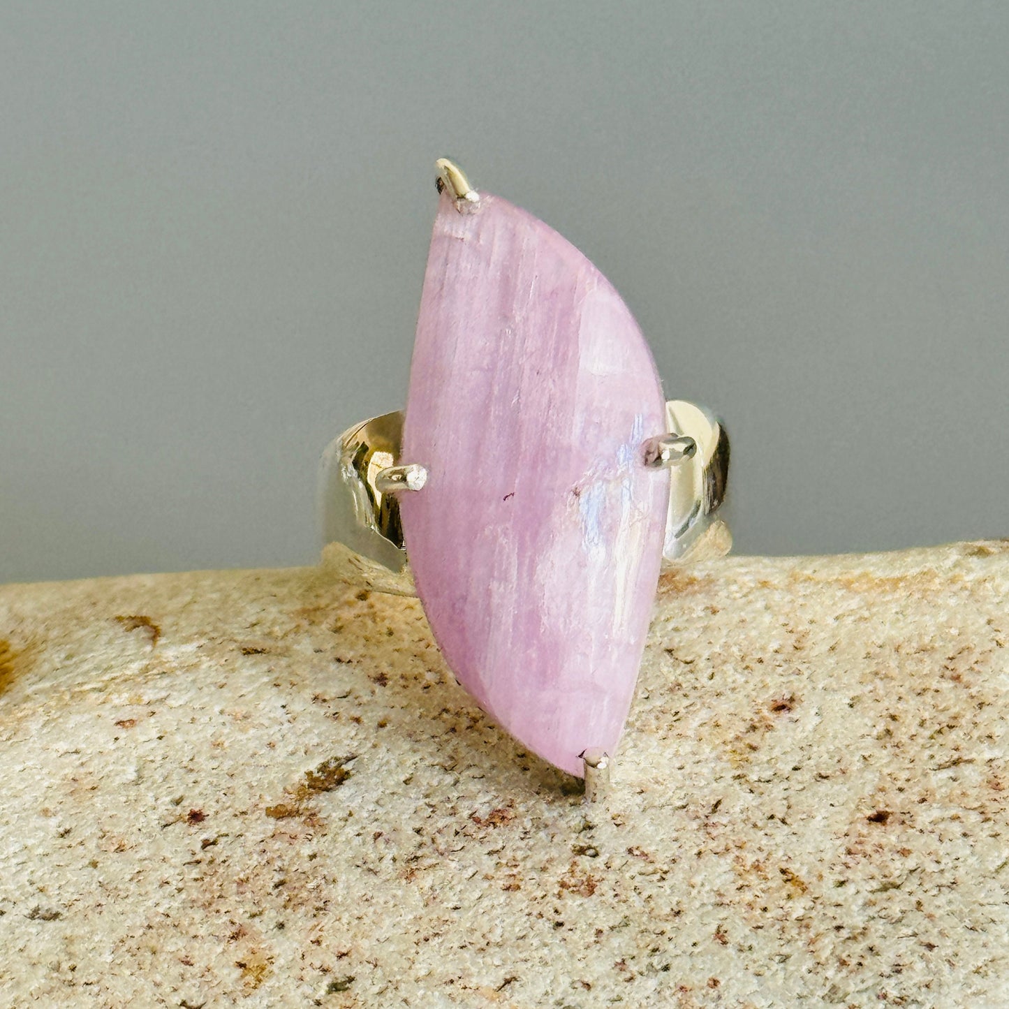 Kunzite Cabochon Ring