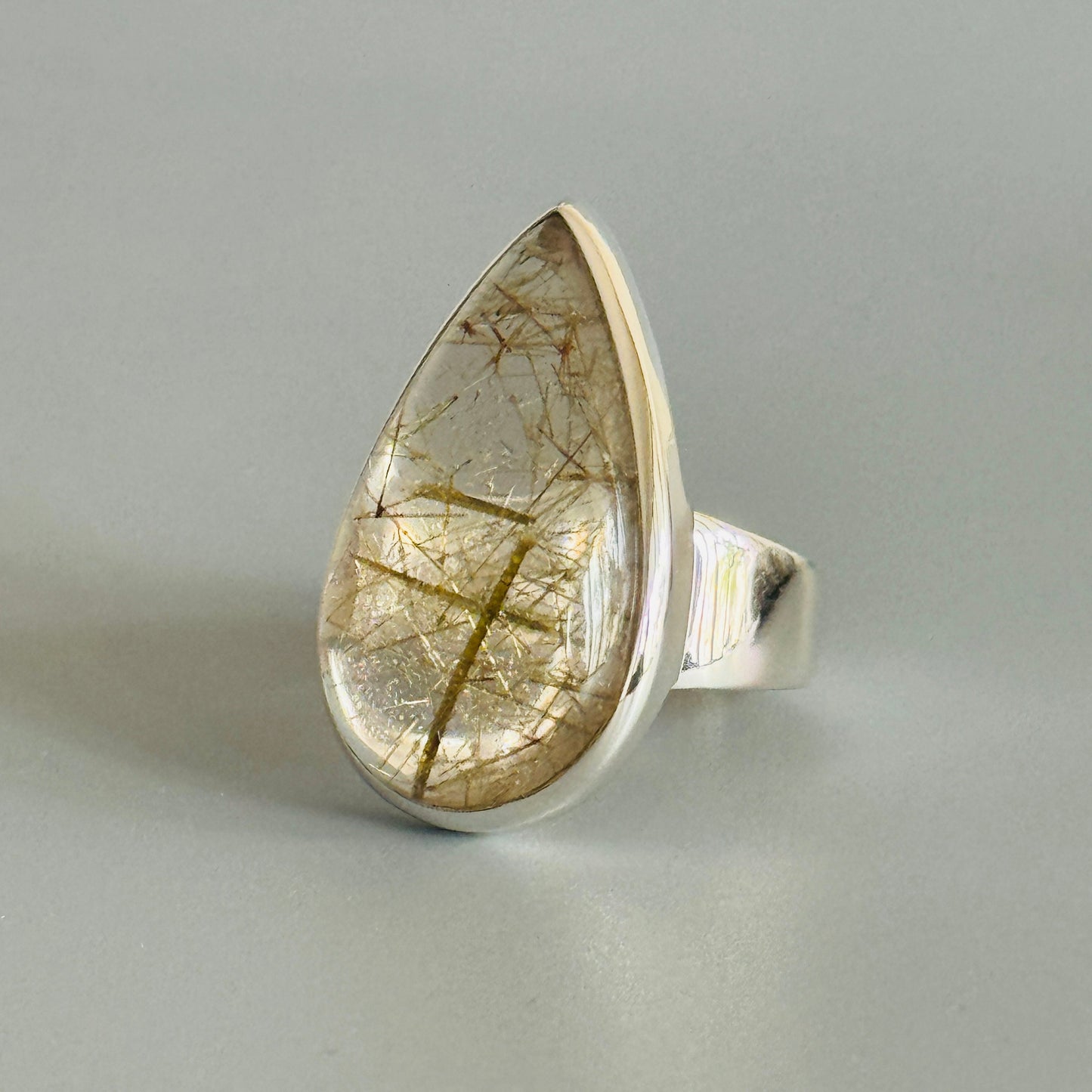 Rutile Quartz Handmade Ring