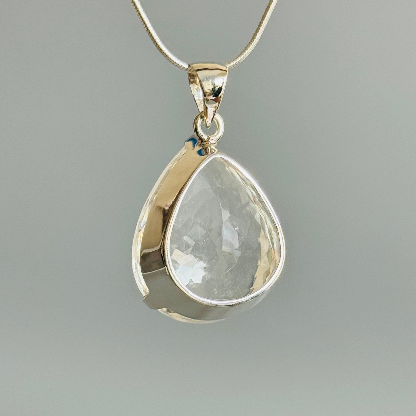 Clear Quartz Handmade Pendant