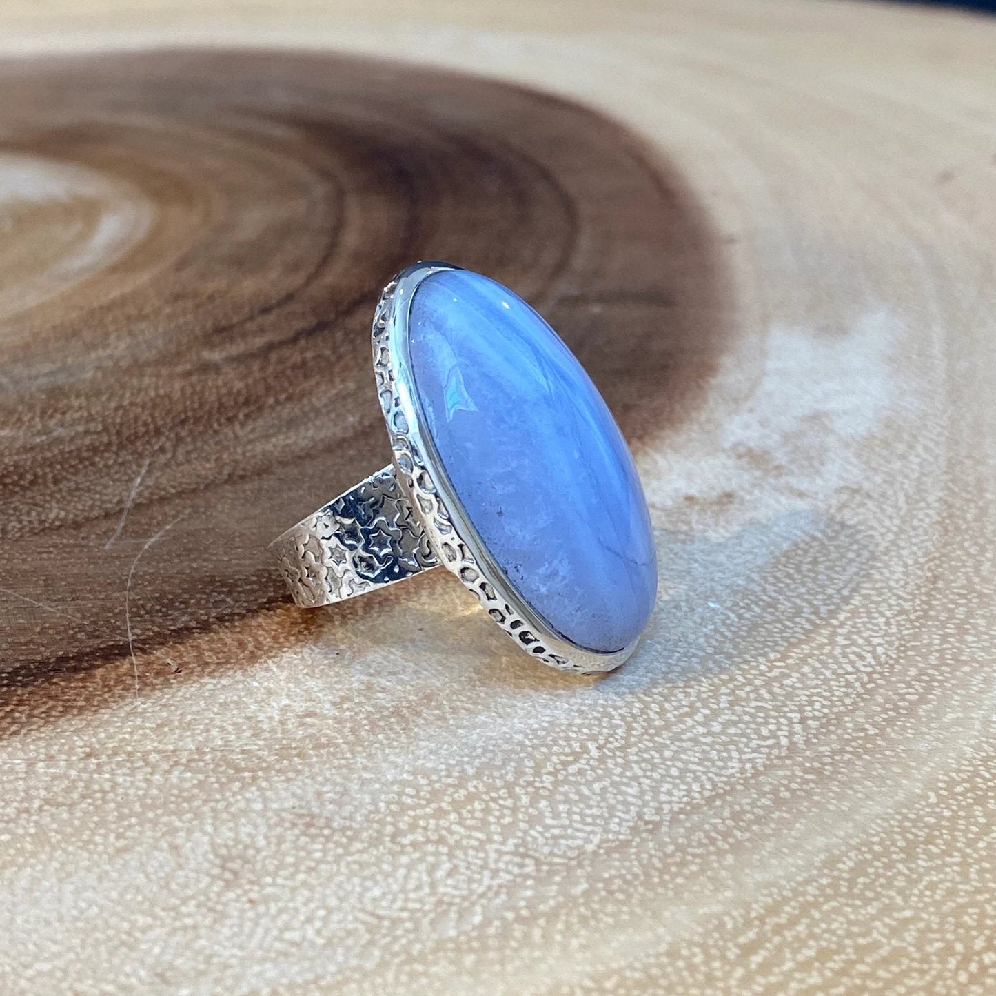 Blue Lace Agate Ring