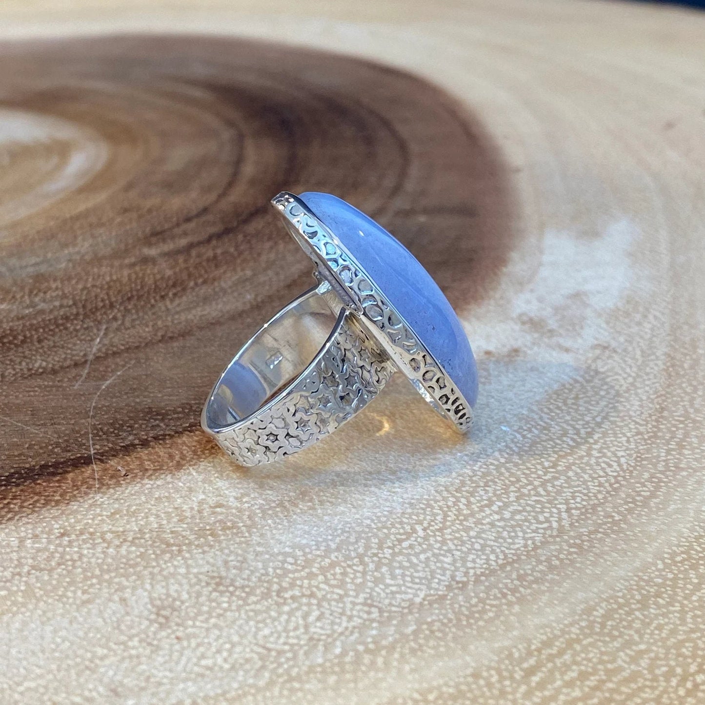 Blue Lace Agate Ring