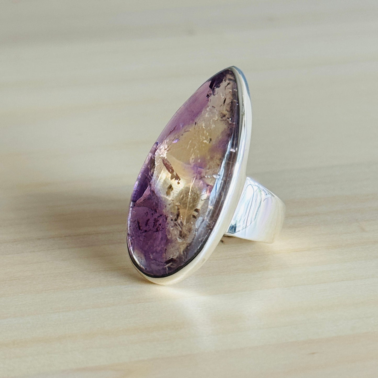 Ametrine Natural Gemstone Ring