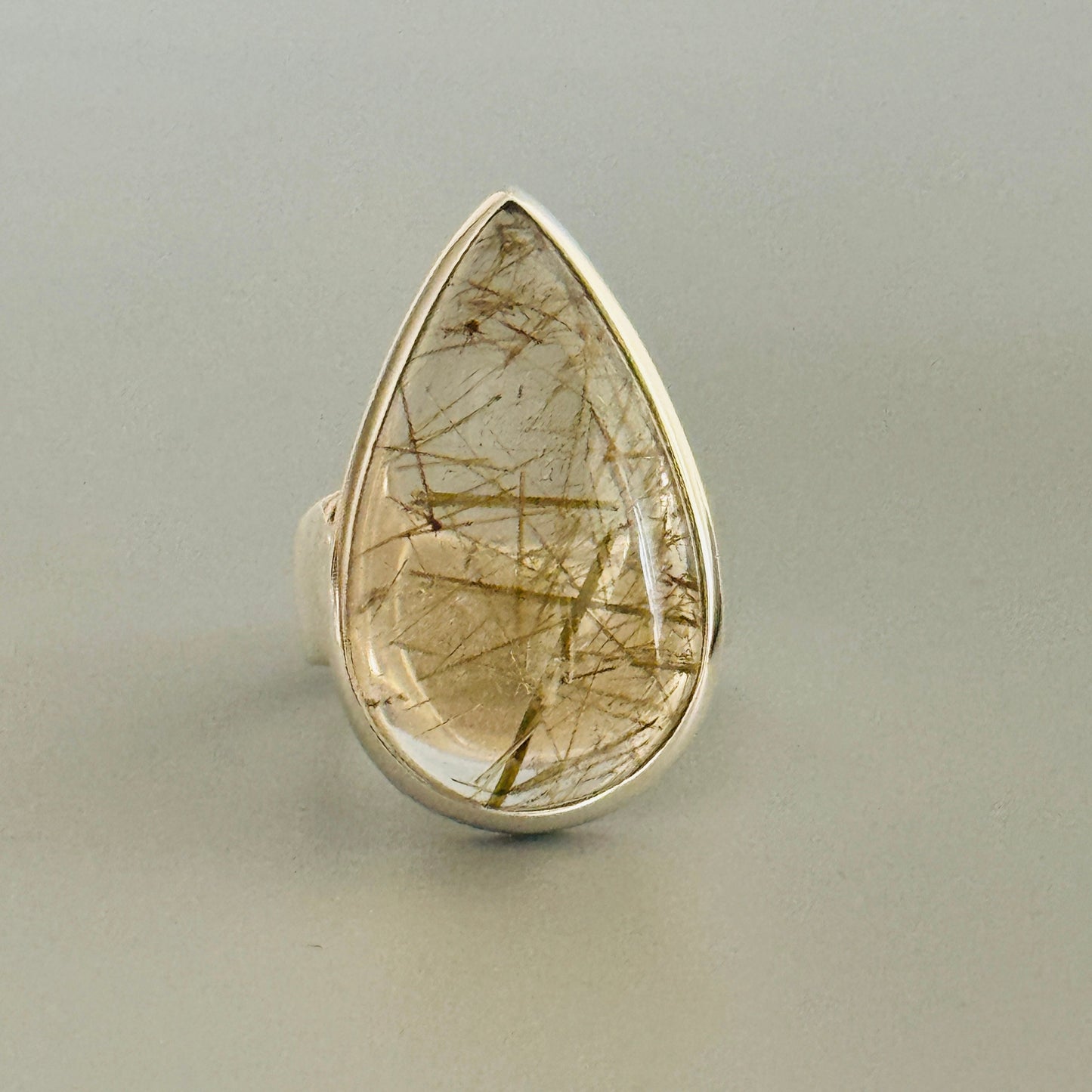 Rutile Quartz Handmade Ring