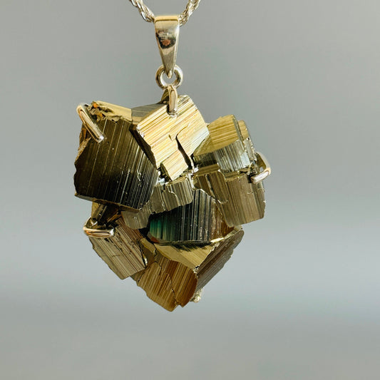 Pyrite Raw Gemstone Pendant